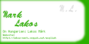 mark lakos business card